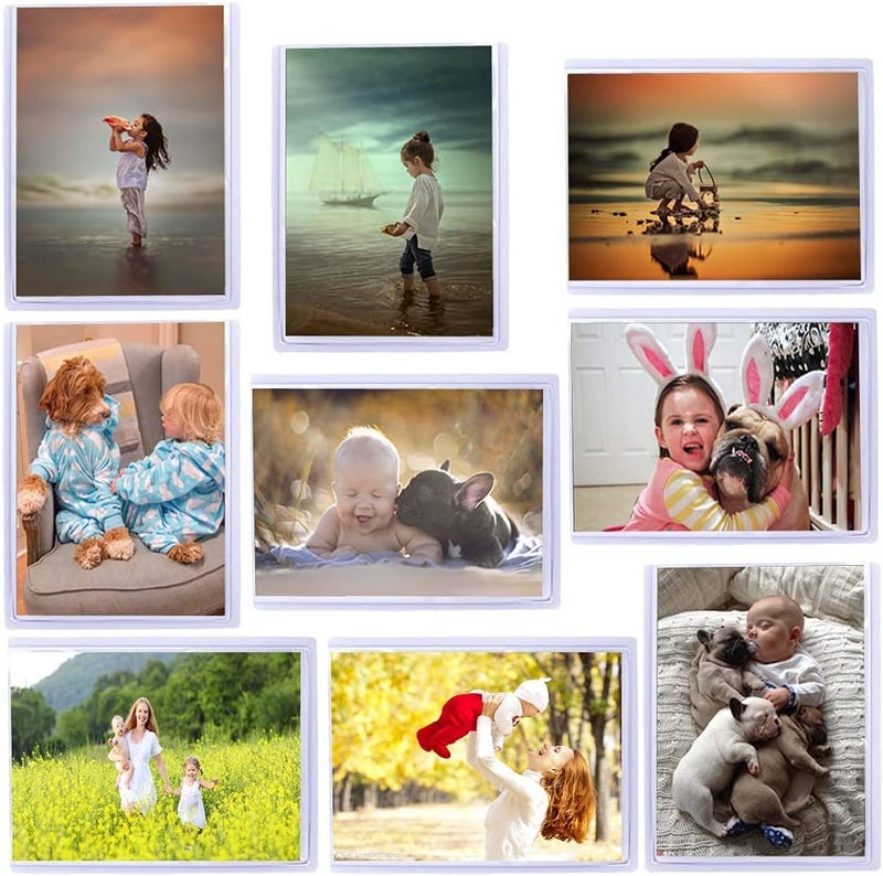 Sooyee 8 Pack 8.5X11 Magnet Photo Frame Refrigerator,Magnetic Picture Holder, Magnetic Picture Frame Fridge,White - Image 5